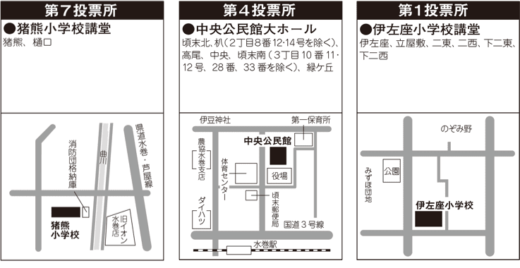 第7・第4・第1投票所