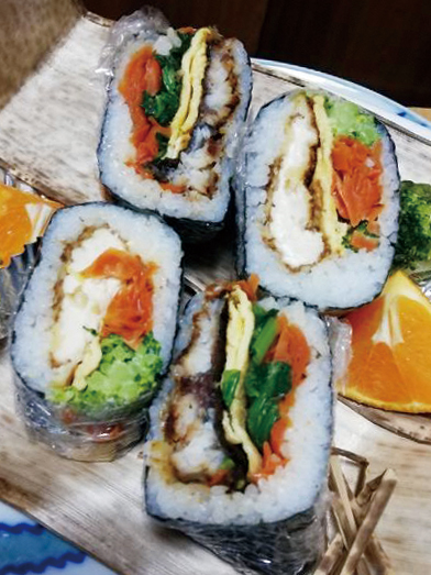 ヘルシーご飯サンドの写真