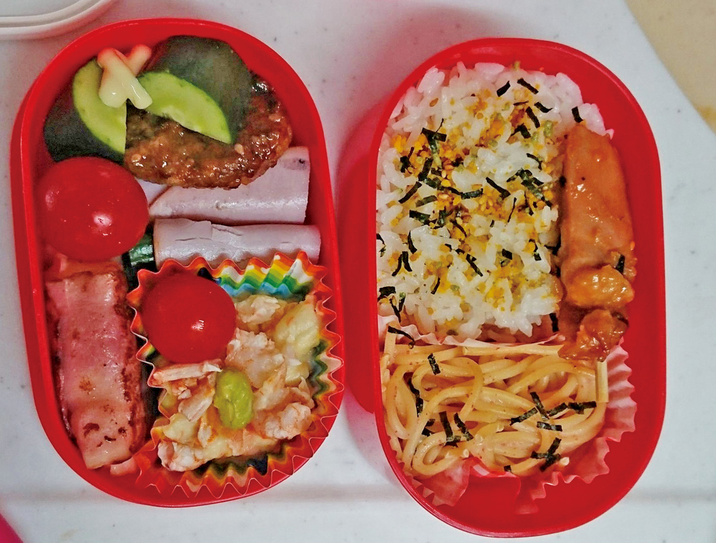 父から娘へ「お弁当の日」の写真