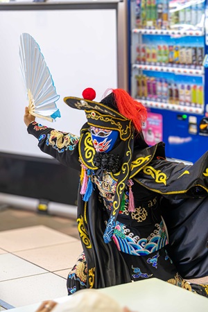変面ショーの写真