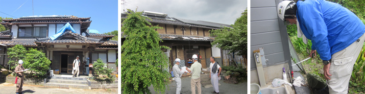 建物被害状況調査の様子