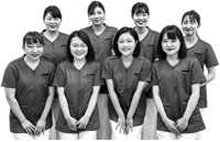 九州女子大学栄養学科の学生