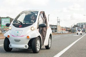 超小型電気自動車を使った実証実験