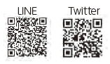 左LineQRコード右TwitterQRコード