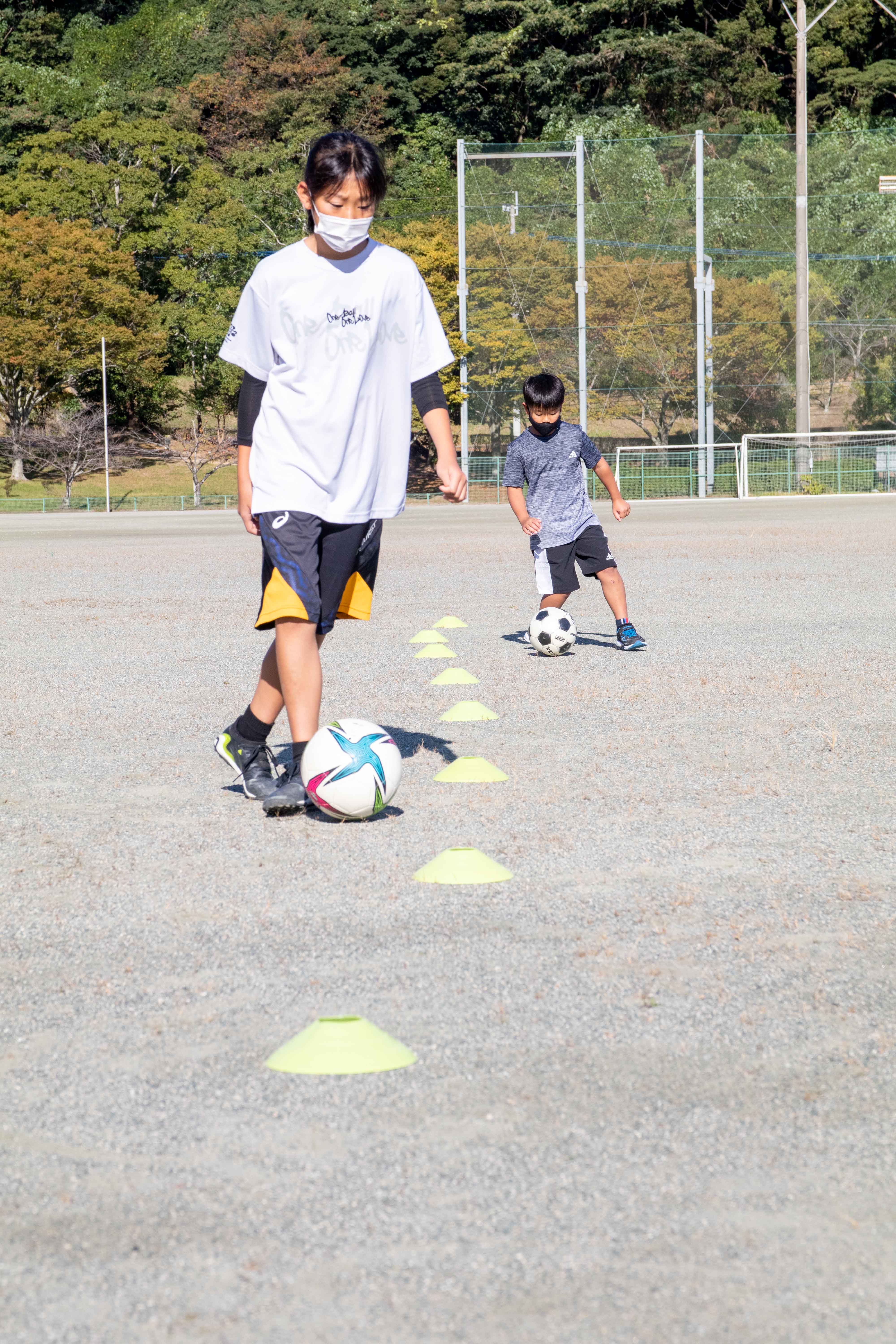 サッカー教室の様子