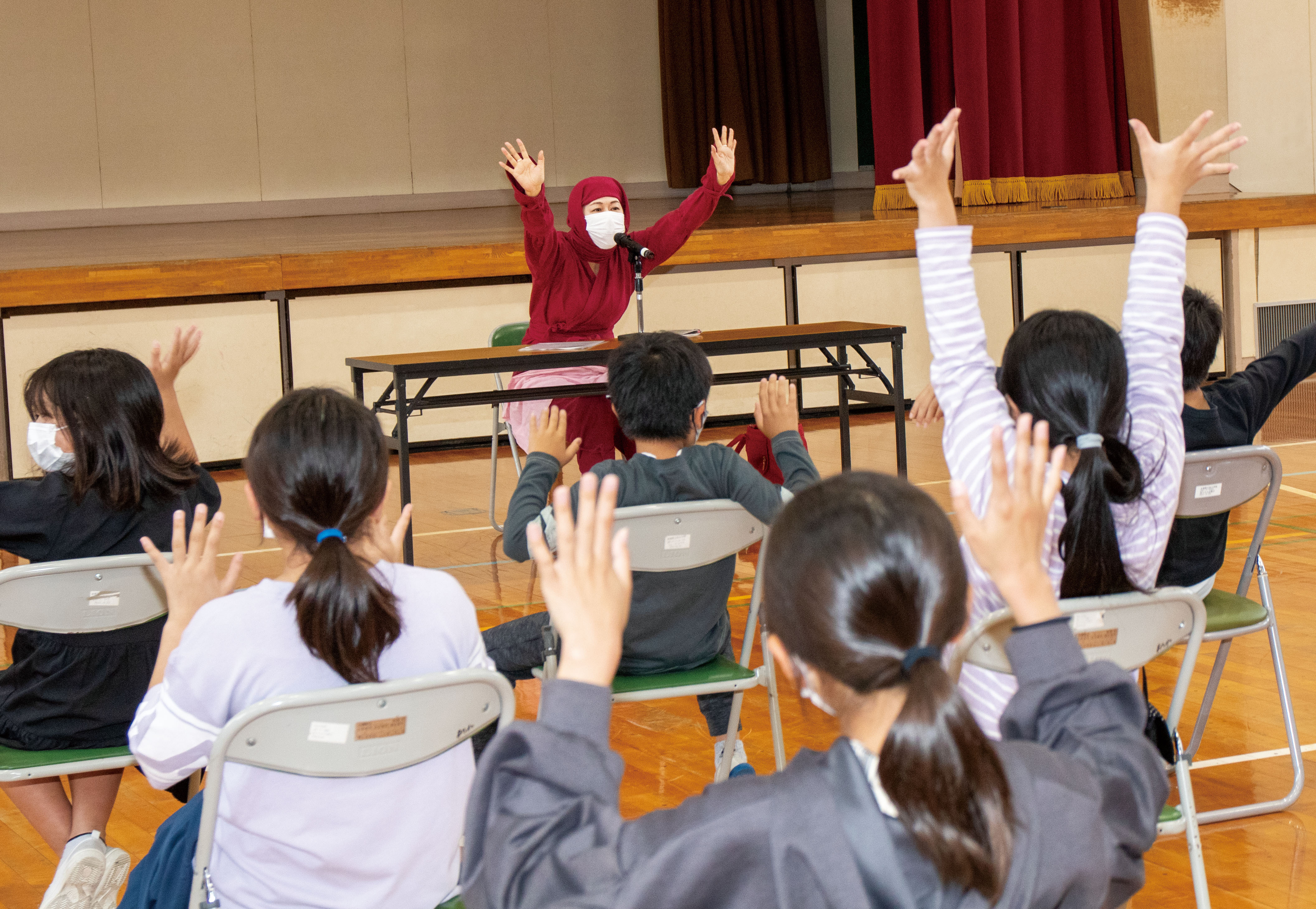 授業をする様子