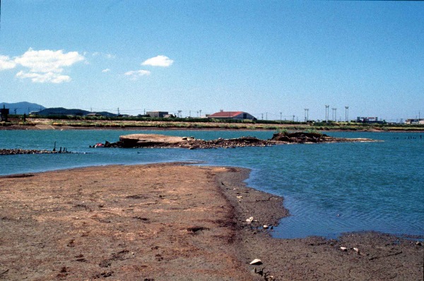 1994年渇水で姿を現した立屋敷遺跡